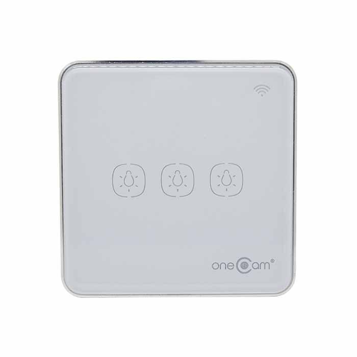 Công Tắc Wifi Cảm Ứng 3 Nút Vuông ONECAM LS-203