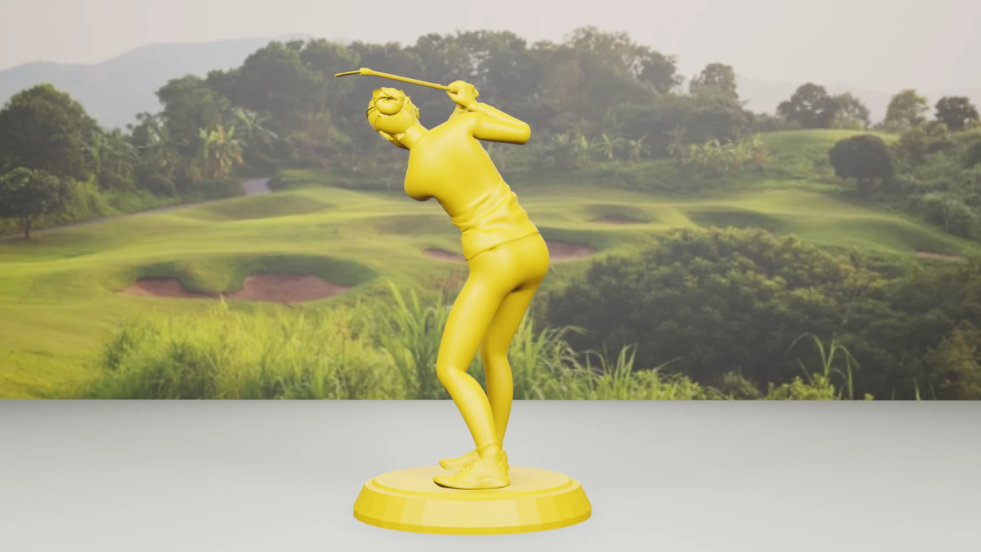 TƯỢNG GOLFER NỮ: MẪU 3