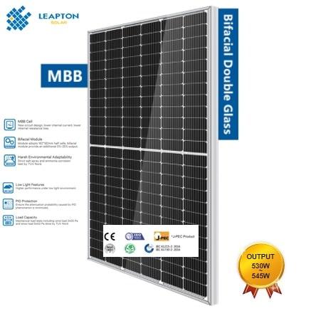 Tấm pin năng lượng mặt trời Leapton Solar mono 530W – LTM530W